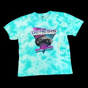 Sega Genesis Tie Dye Splatter T Shirt NWT Men’s Medium